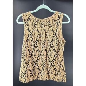 Jones wear women's Tank Lace embroidered tank Size 16 Whimsigoth Fairy Office